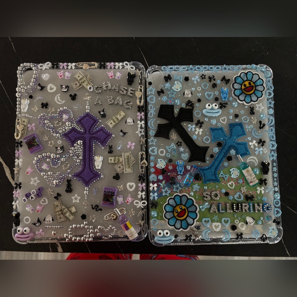 Blue and purple iPad JUNK CASE 💙💜 for Air11/2024 Air4/5 [2020-2022]